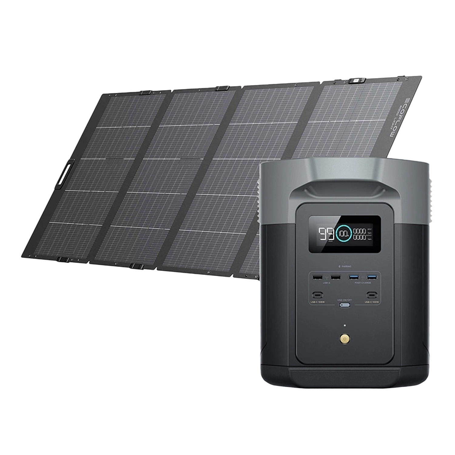 Accessories - ECOFLOW - Delta 2 Max - Portable power station + 400W Solar panel